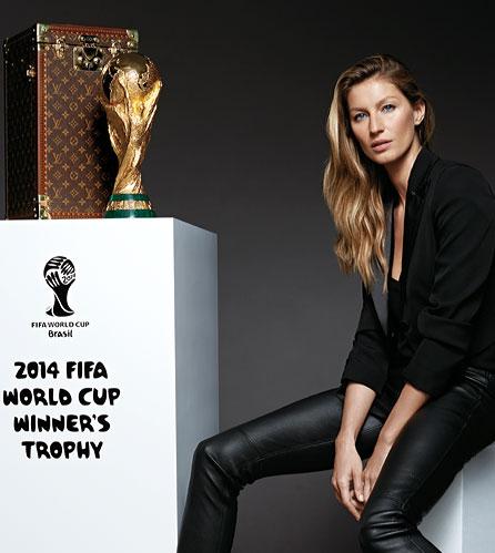 Gisele Bündchen escoltará el estuche Louis Vuitton con la Copa Mundial